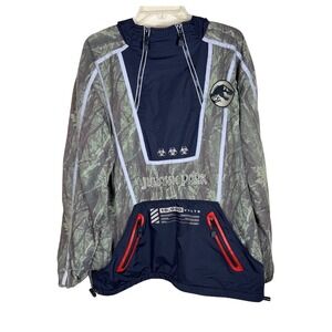 Jurassic Park Logo Quarter Zip Windbreaker Jacket — BoxLunch Exclusive Men's Med
